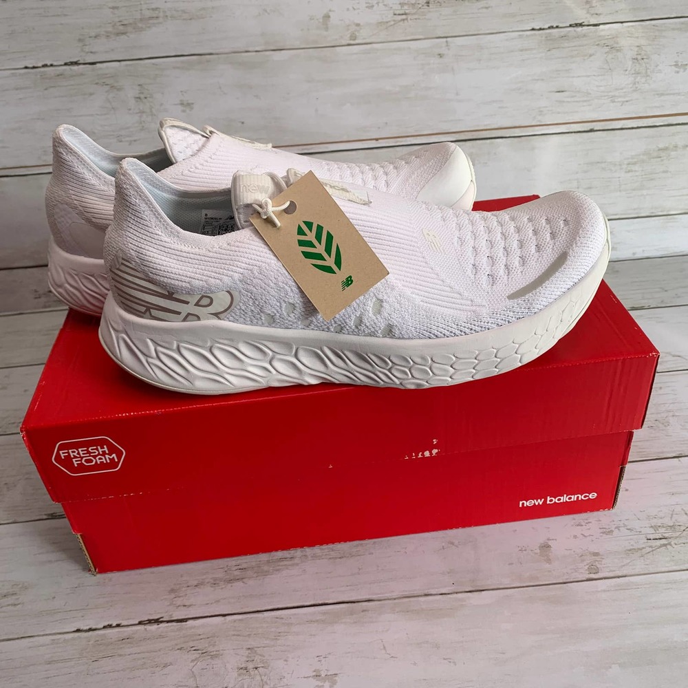 NWB New Balance Fresh Foam x 1080 White Unlaced Running Sneakers Shoes